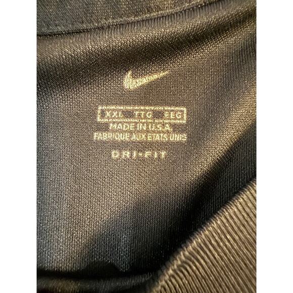 Vintage Nike Dri-FIT T-Shirt XXL Black Made in USA Swoosh Logo 90s Y2K Rare Tee - Picture 3 of 4